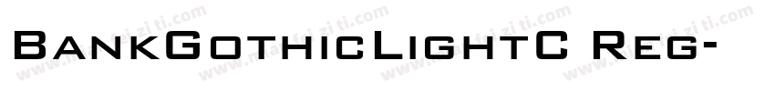 BankGothicLightC Reg字体转换